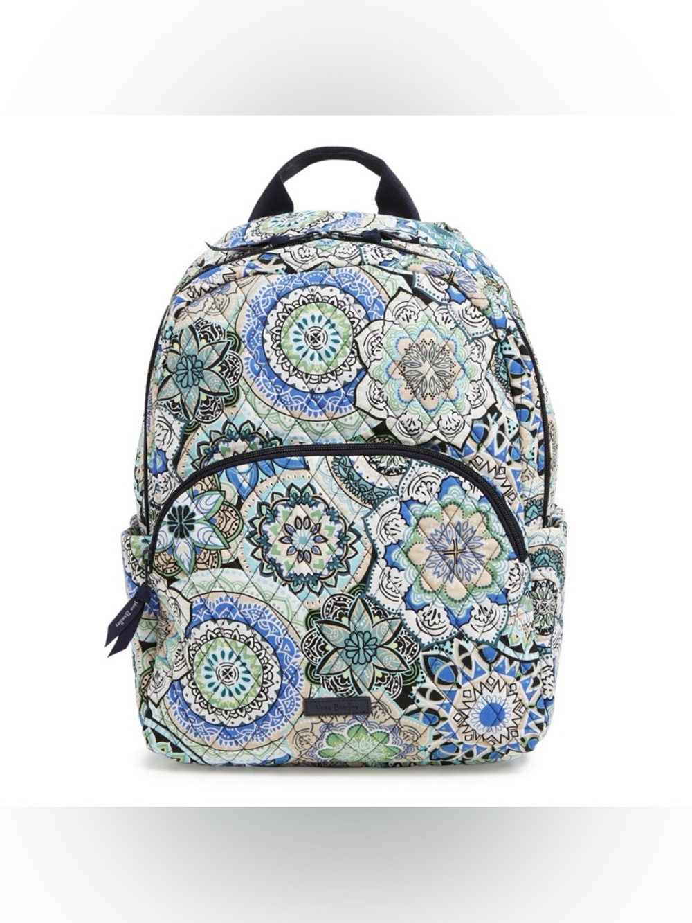 Vera Bradley Teal Blue Medallion Quilted Backpack